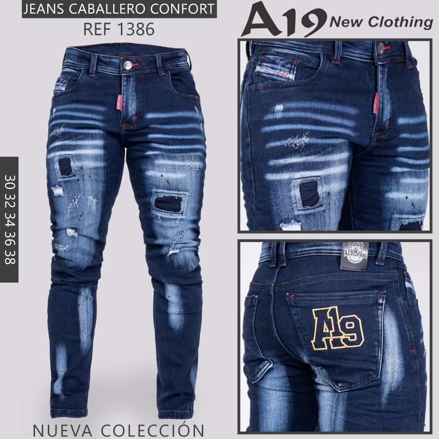 JEANS HOMBRE CONFORT 1386